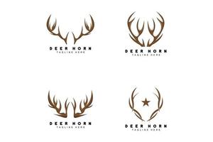 hert gewei logo, gewei icoon illustratie, Kerstmis de kerstman dier vector, merk ontwerp vector