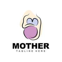 zwanger logo, mam en baby Gezondheid zorg ontwerp, zwanger en baby geneeskunde merk icoon vector