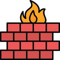 firewall vector pictogram