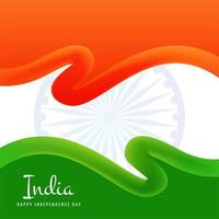 Indiase vlag onafhankelijkheidsdag conceptontwerp vector