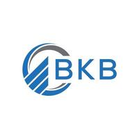 bkb vlak accounting logo ontwerp Aan wit achtergrond. bkb creatief initialen groei diagram brief logo concept. bkb bedrijf financiën logo ontwerp. vector