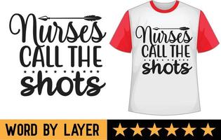 verpleegster SVG t overhemd ontwerp vector