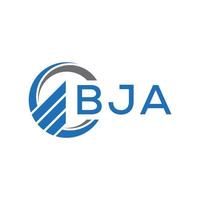 bja vlak accounting logo ontwerp Aan wit achtergrond. bja creatief initialen groei diagram brief logo concept. bja bedrijf financiën logo ontwerp. vector