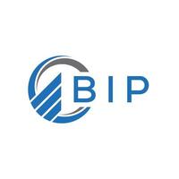 bip vlak accounting logo ontwerp Aan wit achtergrond. bip creatief initialen groei diagram brief logo concept. bip bedrijf financiën logo ontwerp. vector