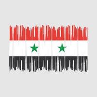 syrië vlag borstel vector