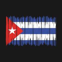 Cuba vlag borstel vector