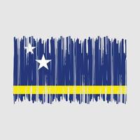 Curacao vlag borstel vector