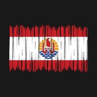 Frans Polynesië vlag borstel vector