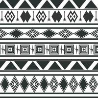 traditioneel kunst Op maat gemaakt etnisch oerwoud tribal patroon zwart en wit achtergrond vector