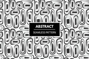 abstract zwart vector vormen naadloos herhaling swatch patroon wit achtergrond