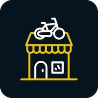 fiets winkel vector icoon ontwerp