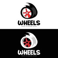 band wiel logo, automotive onderdelen vector, onderhoud werkplaats ontwerp, garage, auto, voertuig, modern gemakkelijk wiel icoon vector