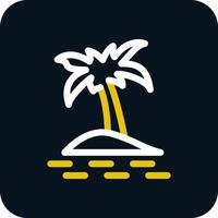 palm eiland vector icoon ontwerp