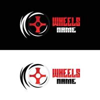 band wiel logo, automotive onderdelen vector, onderhoud werkplaats ontwerp, garage, auto, voertuig, modern gemakkelijk wiel icoon vector