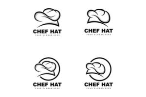 chef hoed logo, restaurant chef vector, ontwerp voor restaurant, horeca, deli, bakkerij vector