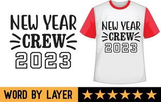 gelukkig nieuw jaar SVG t overhemd ontwerp vector