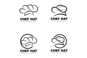 chef hoed logo, restaurant chef vector, ontwerp voor restaurant, horeca, deli, bakkerij vector