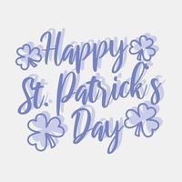 icoon gelukkig st Patrick dag. st. Patrick dag viering elementen. pictogrammen in twee toon stijl. mooi zo voor afdrukken, affiches, logo, partij decoratie, groet kaart, enz. vector