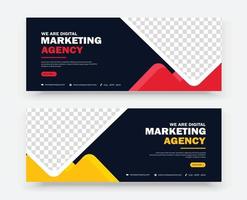 zakelijke marketing banner ontwerpsjabloon vector
