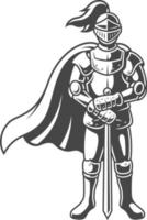 ridder in schild in eps vector