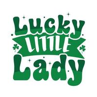 Lucky weinig dame, st. Patrick dag vector