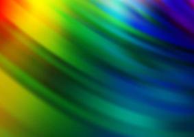 licht veelkleurig, regenboog vector sjabloon met abstracte lijnen.