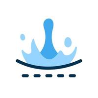 water bewijs materiaal concept illustratie vlak ontwerp vector icoon