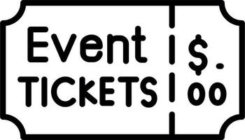 evenement ticket vector icoon