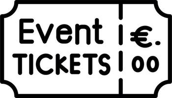 evenement ticket vector icoon