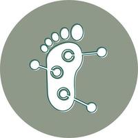 voet acupunctuur vector icoon