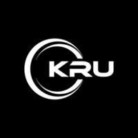 kru brief logo ontwerp in illustratie. vector logo, schoonschrift ontwerpen voor logo, poster, uitnodiging, enz.