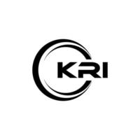 kri brief logo ontwerp in illustratie. vector logo, schoonschrift ontwerpen voor logo, poster, uitnodiging, enz.