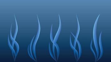 abstract kolken rook of stoom- geïsoleerd Aan een blauw achtergrond. vector