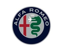 alfa Romeo merk logo symbool ontwerp Italiaans auto's auto- vector illustratie