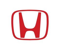 honda logo merk symbool rood ontwerp Japan auto auto- vector illustratie