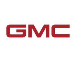gmc merk logo symbool naam rood ontwerp Verenigde Staten van Amerika auto auto- vector illustratie