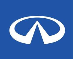 oneindig merk logo auto symbool wit ontwerp Japan auto- vector illustratie met blauw achtergrond