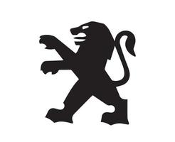 peugeot merk logo symbool zwart ontwerp Frans auto auto- vector illustratie