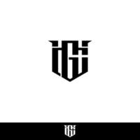 abstract c en g initialen vector logo ontwerp, icoon voor bedrijf, monogram, sjabloon, gemakkelijk, minimalistisch, elegant