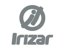 irizar merk logo auto symbool met naam grijs ontwerp Spaans auto- vector illustratie