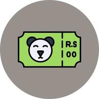 dierentuin ticket vector icoon