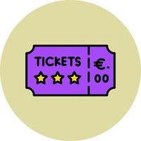 concert ticket vector icoon