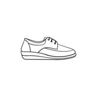 schoenen sportschoenen gewoontjes lijn kunst ontwerp vector