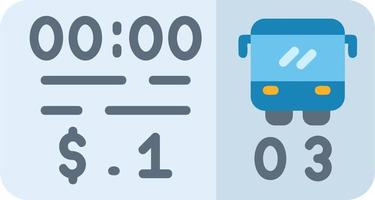 bus ticket vector icoon