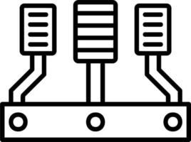 auto gaspedaal vector icoon