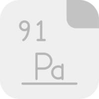 protactinium vector icoon