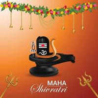 mah shivratri viering achtergrond vector