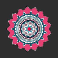 cirkelvormig patroon in de vorm van mandala, decoratief ornament in oosterse stijl, sier mandala ontwerp achtergrond gratis vector