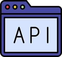 api vector pictogram