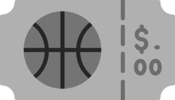 basketbal ticket vector icoon